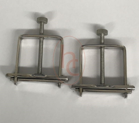 Hells Couture Press Style Nipple Clamps Medical Grade Steel Construction - Breast and Nipple Toys