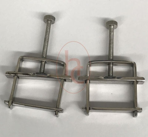 Hells Couture Press Style Nipple Clamps Medical Grade Steel Construction - Breast and Nipple Toys