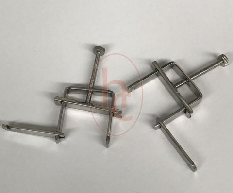 Hells Couture Press Style Nipple Clamps Medical Grade Steel Construction - Breast and Nipple Toys