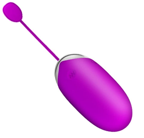 Baile Pretty Love Abner Smartphone Controlled Vibrating Egg Purple Silicone - Love Eggs and Kegel Exercisers