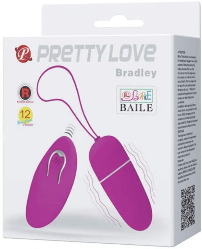 Baile Pretty Love Bradley Remote Control Egg Vibrator with Wireless Remote - - Remote Control Vibrators