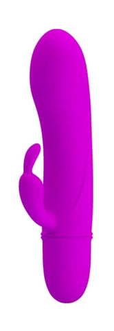 Baile Pretty Love Caesar Mini Vibrator with Clit Tickler Dual Stimulation - Clit Ticklers and Pulsators