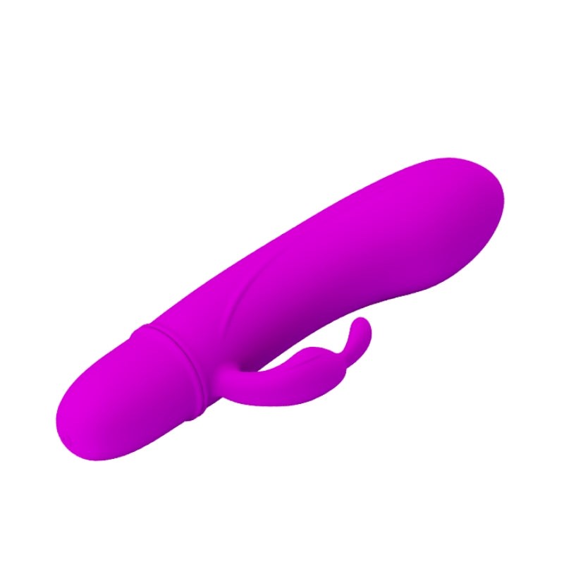 Baile Pretty Love Caesar Mini Vibrator with Clit Tickler Dual Stimulation - - Clit Ticklers and Pulsators