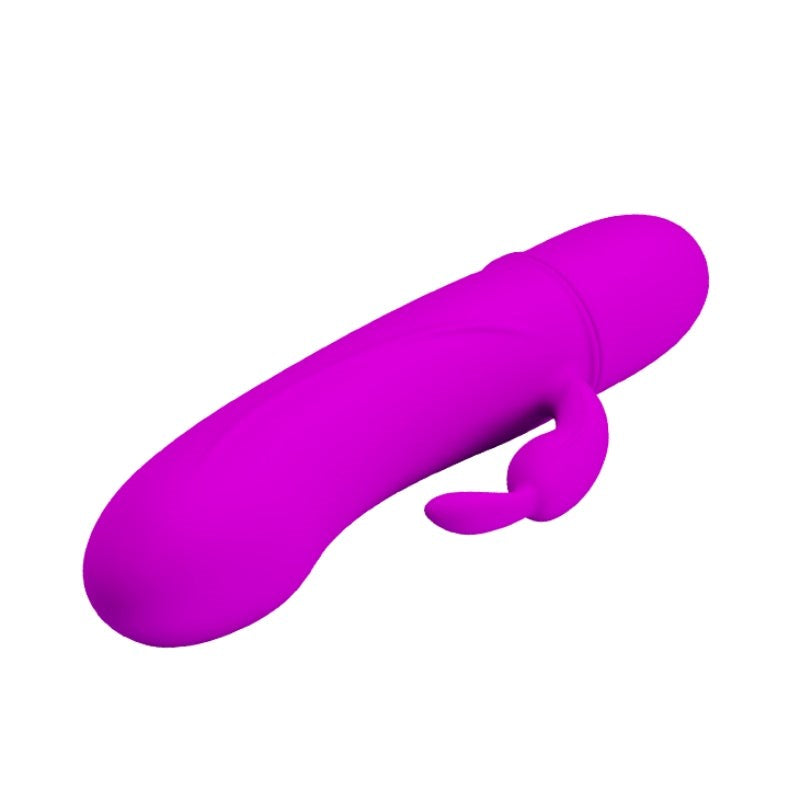 Baile Pretty Love Caesar Mini Vibrator with Clit Tickler Dual Stimulation - - Clit Ticklers and Pulsators