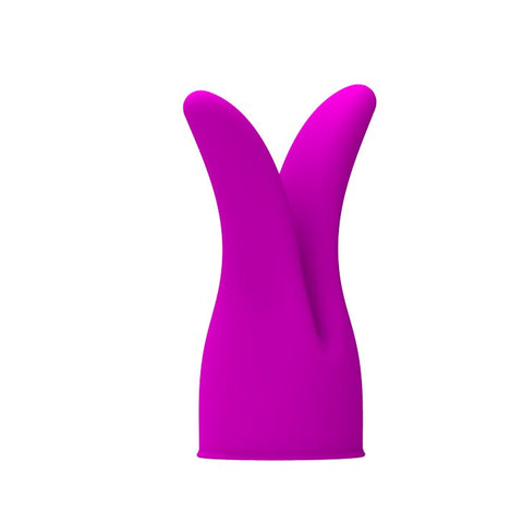 Baile Pretty Love Darren Wand Attachment Purple Silicone Vibrator Enhancement - Vibrator Accessories