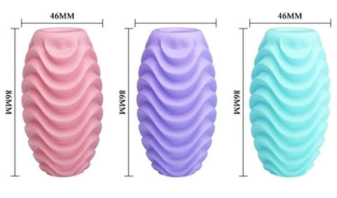 Baile Pretty Love Double Sided Egg Stroker Dual Texture Male Masturbator - Masturbators and Strokers