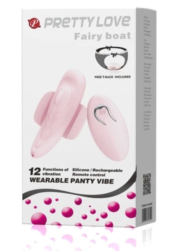 Baile Pretty Love Fairy Boat Wearable Panty Vibe Remote Control Sex Toy - - Remote Control Vibrators