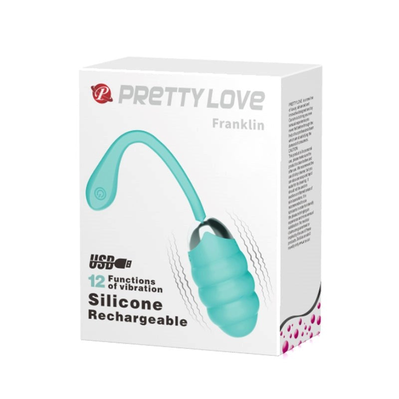 Baile Pretty Love Franklin Vibrating Egg with 12 Vibration Modes - - Love Eggs and Kegel Exercisers