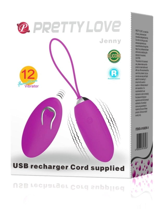 Baile Pretty Love Jenny Wireless Remote Vibrating Egg and Remote Control - - Love Eggs and Kegel Exercisers