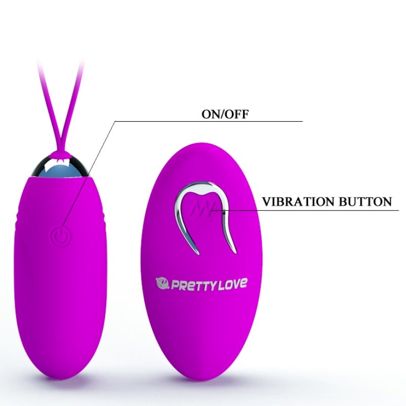 Baile Pretty Love Jenny Wireless Remote Vibrating Egg and Remote Control - - Love Eggs and Kegel Exercisers
