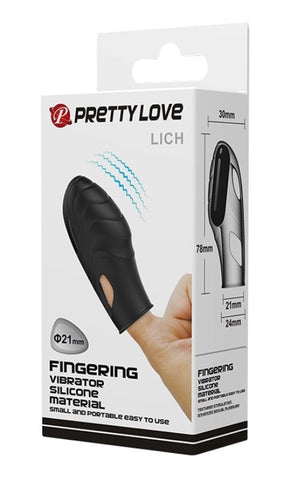 Baile Pretty Love Lich Finger Vibe Compact Waterproof Clitoral Stimulator - Finger and Tongue Vibrators