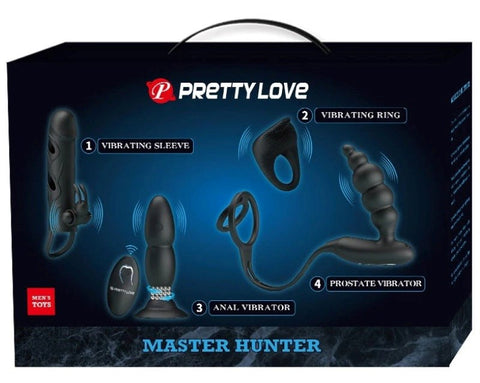 Baile Pretty Love 4 Piece Vibrating Sex Toy Kit with Remote Control - Sex Kits