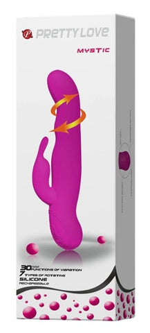 Baile Pretty Love Rotating G Spot and Clitoral Massager Dual Stimulation - Rabbit Vibrators