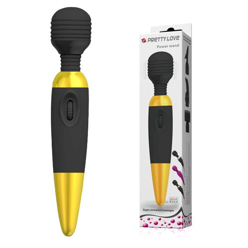 Baile Pretty Love Power Wand Vibrator with 7 Vibration Patterns - - Personal Massagers