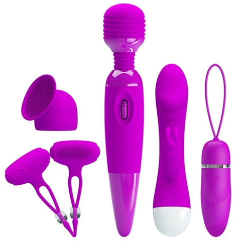 Baile Pretty Love Purple Desire 5 piece Kit Complete Collection - Breast and Nipple Toys