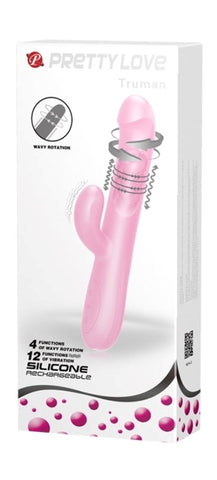 Baile Pretty Love Truman Vibrating Cock Ring with Dual Ring Design - Rabbit Vibrators