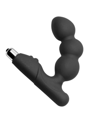 XR Brands Prostatic Play Hero Vibrating Prostate Massager with Curved Shaft - Prostate Toys