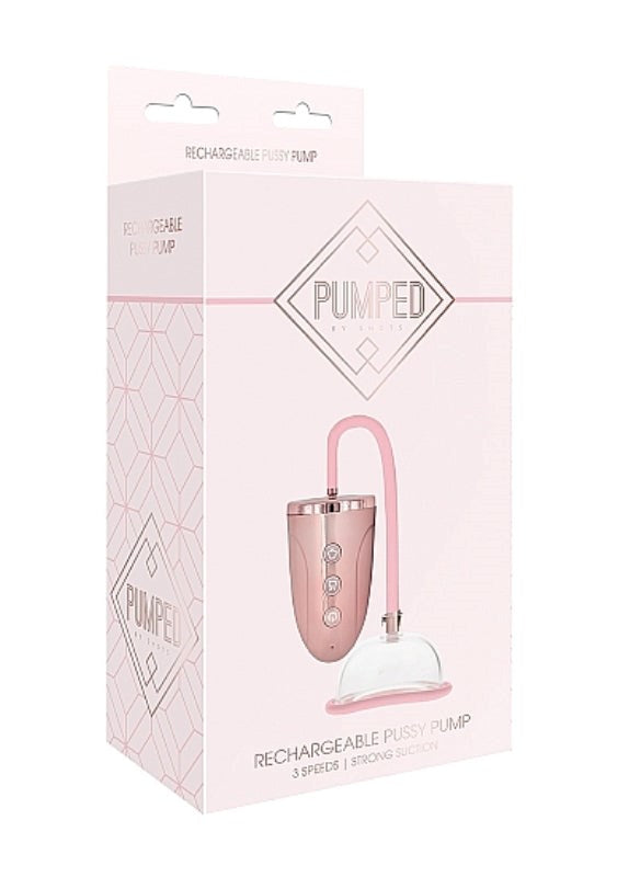 Shots Toys Pumped Rechargeable Pussy Pump with Adjustable Suction Technology - - Pussy And Clit Toys
