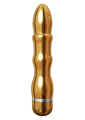 Pipedream Products Pure Aluminium Gold Small Vibrating Bullet - Personal Massagers