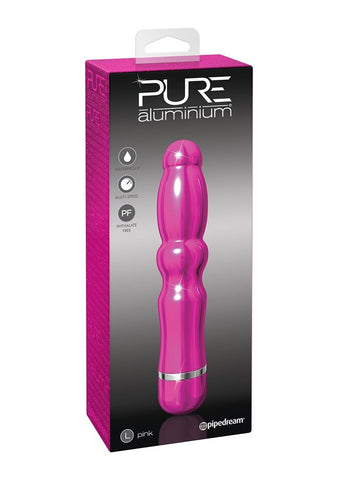 Pipedream Products Pure Aluminium G Spot Vibrator Pink Large Premium - G-Spot Vibrators