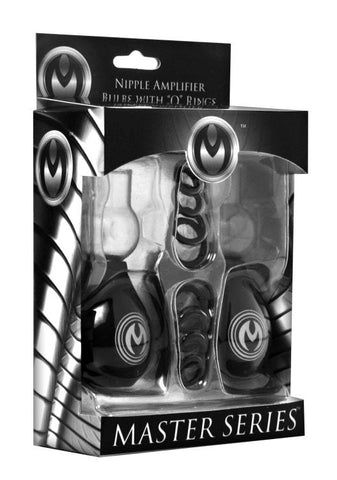 XR Brands Pyramids Nipple Amplifier Bulbs with O Rings Suction System - Breast and Nipple Toys