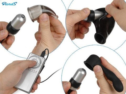 Rends R1 Triple Bach Caps Bullet Attachment Three Stimulation Modes - Vibrator Accessories