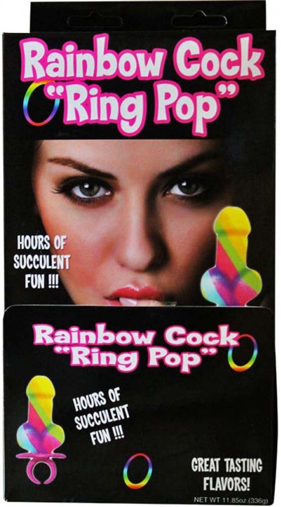 Hott Products Rainbow Cock Ring Pop Novelty Candy Party Favor - - Sex Games, Coupons and Tricks