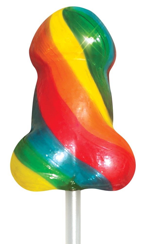 Pipedream Products Rainbow Penis Shaped Pecker Pops Novelty Party Candy - - Sex Games, Coupons and Tricks