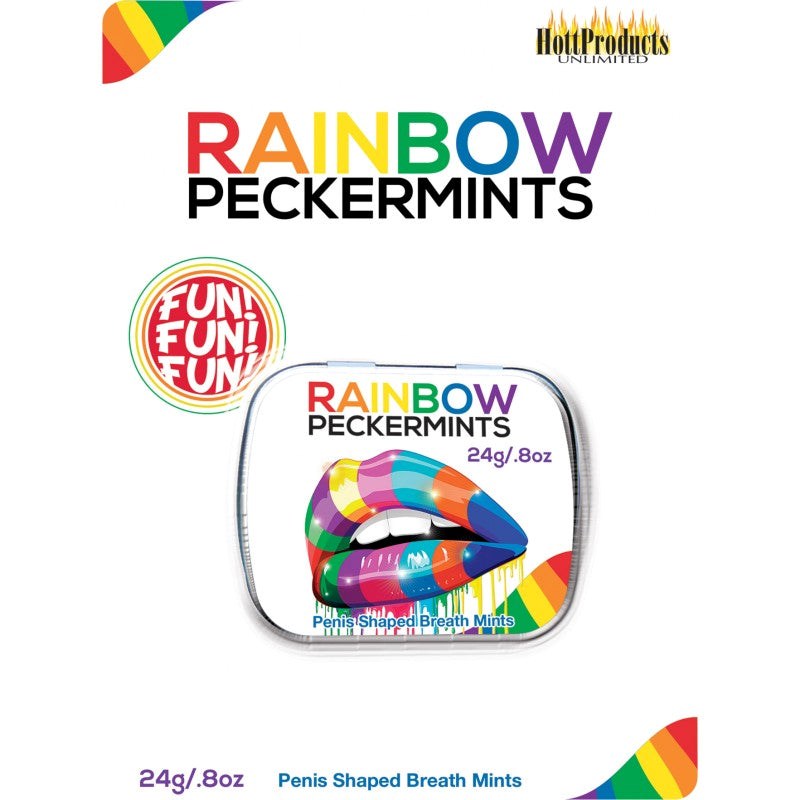 Hott Products Rainbow Peckermints Penis Shape Breath Mints Party Favors - - Sex Games, Coupons and Tricks