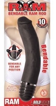 Nasstoys Ram Bendable Ram Rod Bendable Vibrating Dildo - - Vibrating Dildos