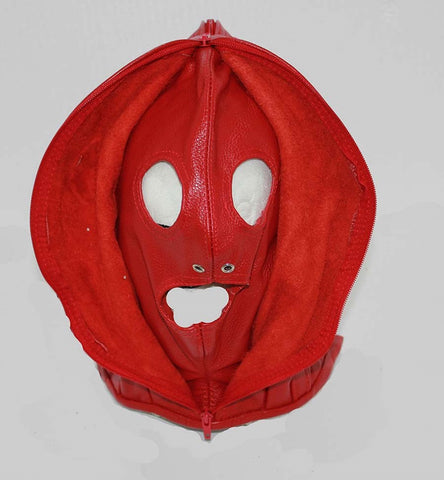 Hells Couture Randies Bondage Hood With Zipper Face Sensory Deprivation - Bondage Hoods