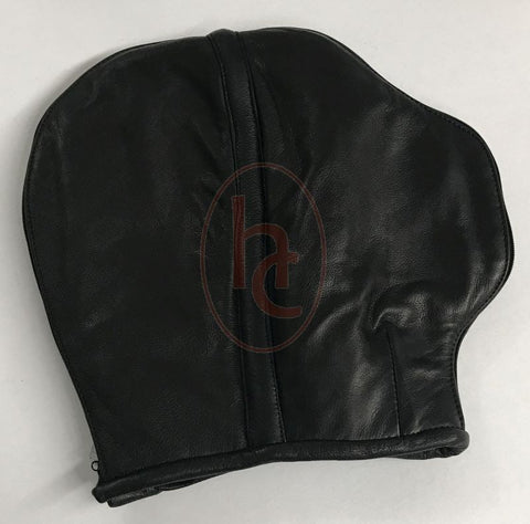 Hells Couture Randies Bondage Hood With Zipper Face Sensory Deprivation - Bondage Hoods