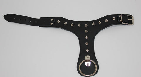 BDStyle RavishMe Bondage Collar Spiked with Adjustable O Ring Design - Collars and Leads