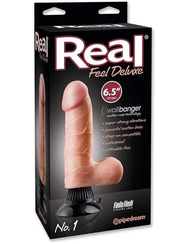 Pipedream Products Real Feel Deluxe No. 1 Realistic Cock 6.5 Inch Vibrator - - Realistic Dildos