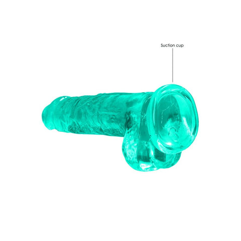 Shots Toys REALROCK 8 Inch Realistic Dildo With Balls Suction Cup Base - Realistic Dildos