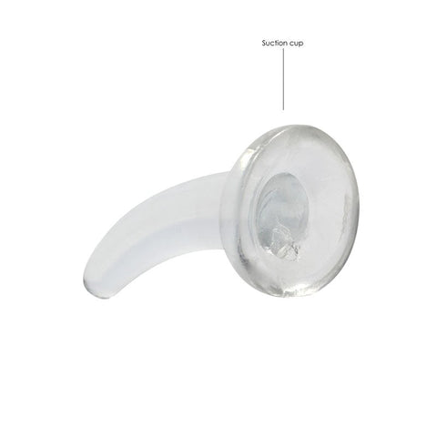 Shots Toys REALROCK Dildo With Suction 11.5 cm Crystal Clear TPE - Non-Realistic Dildos