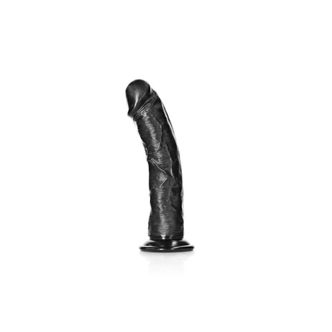 Shots Toys REALROCK Realistic Curved Dildo 18 cm Suction Cup Base - Realistic Dildos