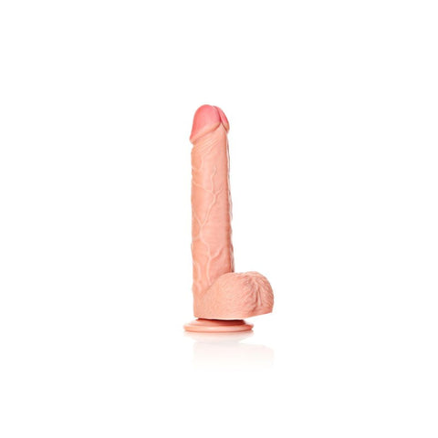Shots Toys REALROCK Waterproof Dildo + Balls Harness Compatible Ecstasy - Realistic Dildos