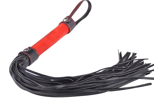 RednBlack Bondage Flogger with Soft Handle - - Whips And Crops