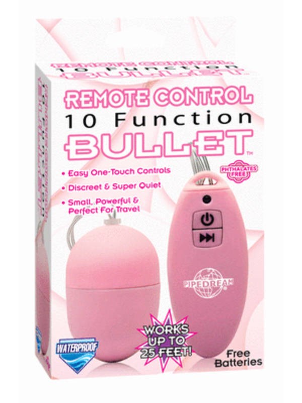 Pipedream Products Remote Control 10 Function Bullet Vibrator with Wireless - Remote Control Vibrators