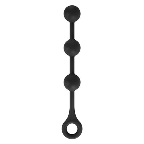 NS Novelties Renegade Soft Anal Balls Black Three Ball Silicone Design - Anal Beads and Balls