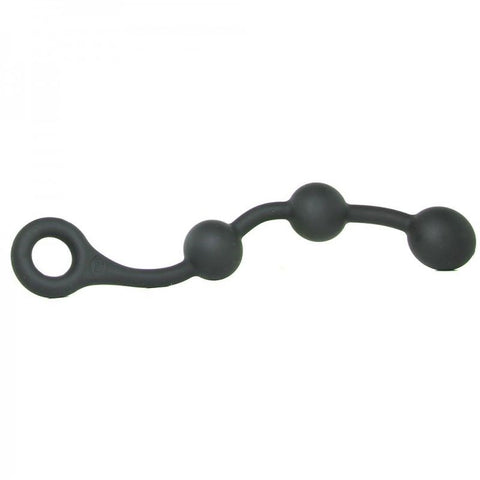 NS Novelties Renegade Soft Anal Balls Black Three Ball Silicone Design - Anal Beads and Balls