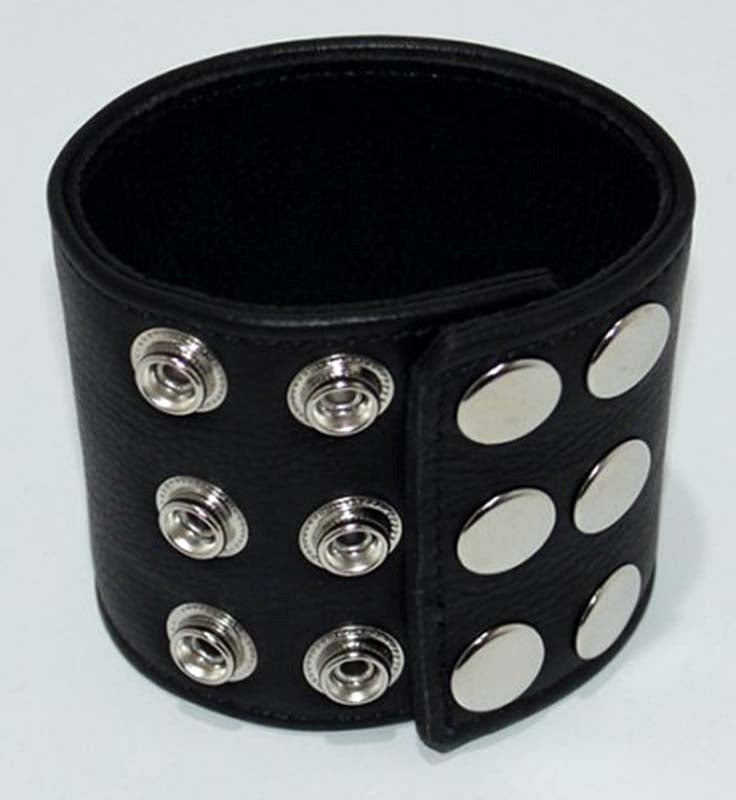 Restrained & Elegant Leather Wrist Band Get Harder Now - - Cuffs And Restraints