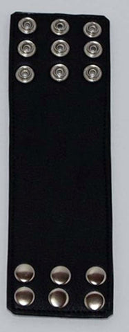 Hells Couture Restrained & Elegant Leather Wrist Band with Metal Studs - Cuffs And Restraints