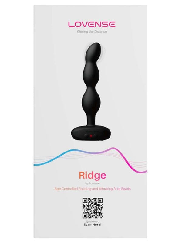 Lovense Ridge App Controlled Vibrating Anal Beads with Dual Action Tech - - Remote Control Vibrators