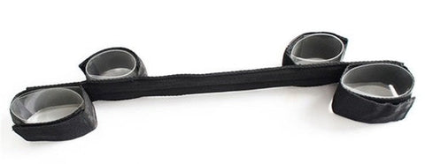 BDStyle Rigid Bondage Bar with Cuffs 16 Inch Spreader Bar Kit - Spreaders and Hangers