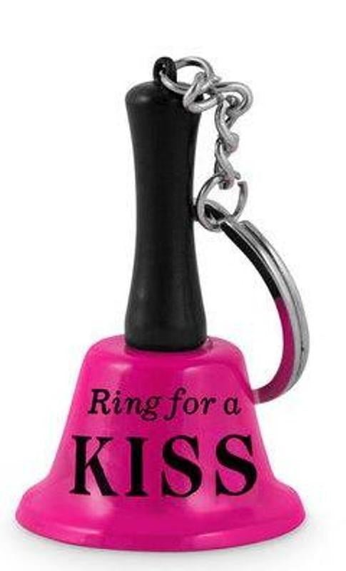 Landmark Concepts Ring for a Kiss Keyring Bell Purple Pink Novelty Gift - - Sex Games, Coupons and Tricks