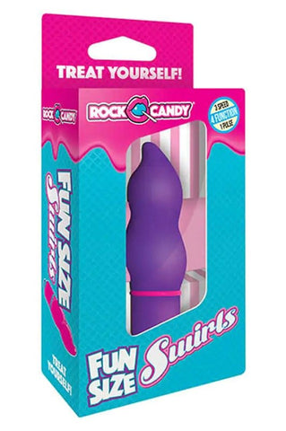 Rock Candy Toys Rock Candy Fun Size Swirls Compact Clitoral Vibrator - Bullet Vibrators