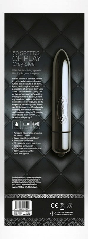 Rocks Off 50 Speeds Of Play 50 Pattern Bullet Vibrator for Clitoral Stimulation - - Bullet Vibrators