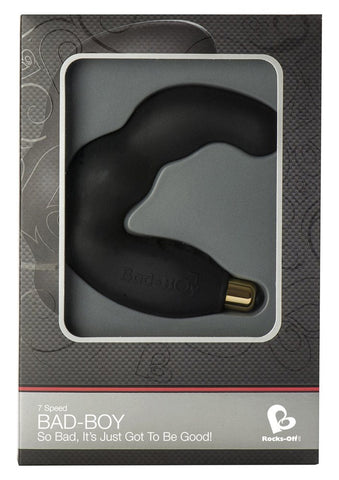 Rocks Off Bad Boy Rechargeable Intense Black Dual Action Prostate Massager - Prostate Toys